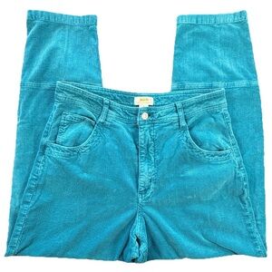 Maeve Anthropologie Teal Corduroy Pants Women’s 30 Straight Leg Stretch
